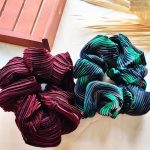 Marbled-Green-Wine-Red-Jumbo-Scrunchie-2