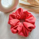 Peach-Orange-Banana-Crepe-Scrunchie-2