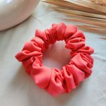 Peach-Orange-Banana-Crepe-Scrunchie-2